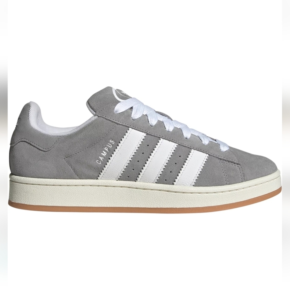 adidas Campus Grey White Gum Athletic Shoes
